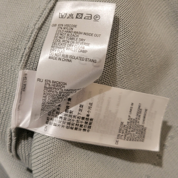 Reiss Bridgette Knitted A-Line Skirt Pepermint-Green Size 2 - Picture 11 of 11